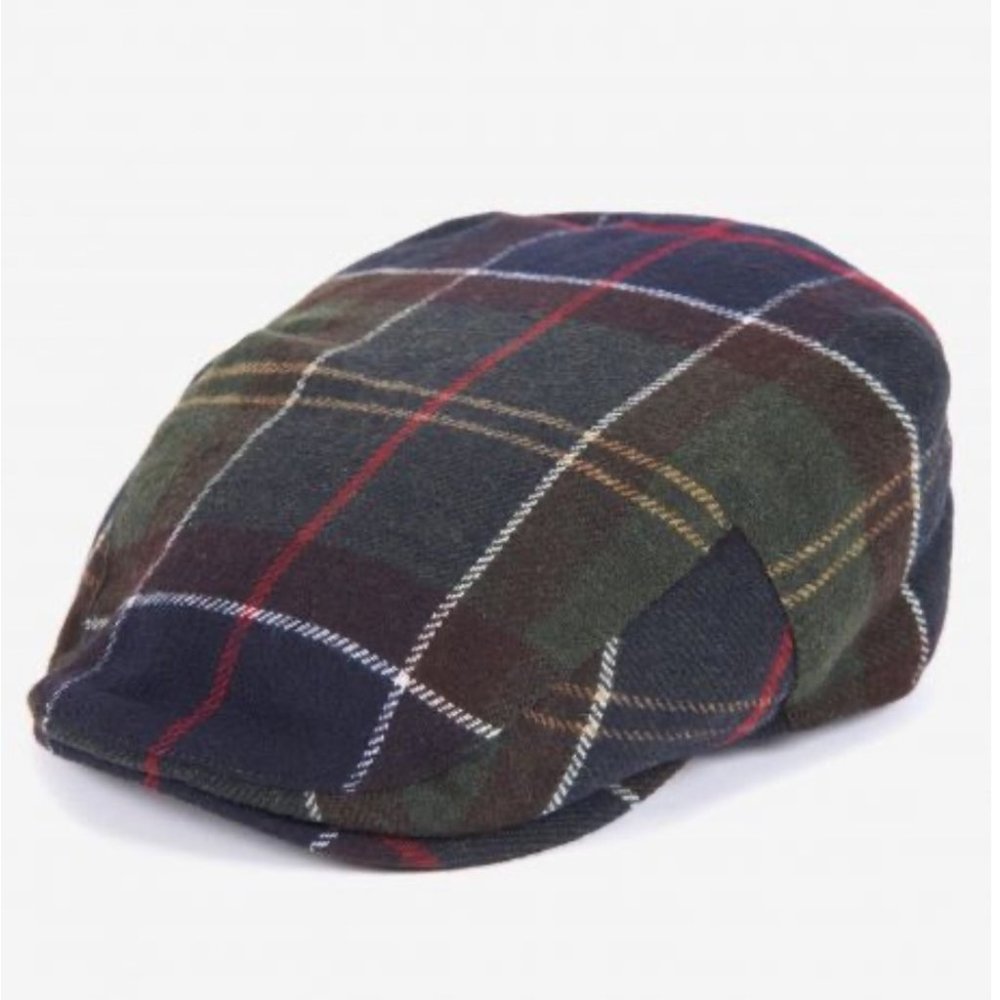 New Barbour Gallingale Tartan Flat Cap Size 7 1/2
